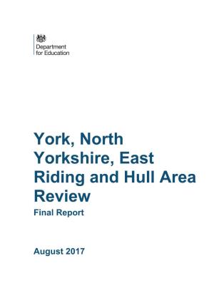York, North Yorkshire, East Riding and Hull Area Review Final Report