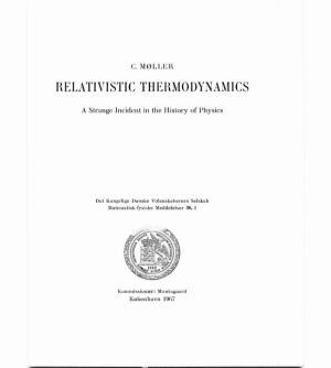 Relativistic Thermodynamics