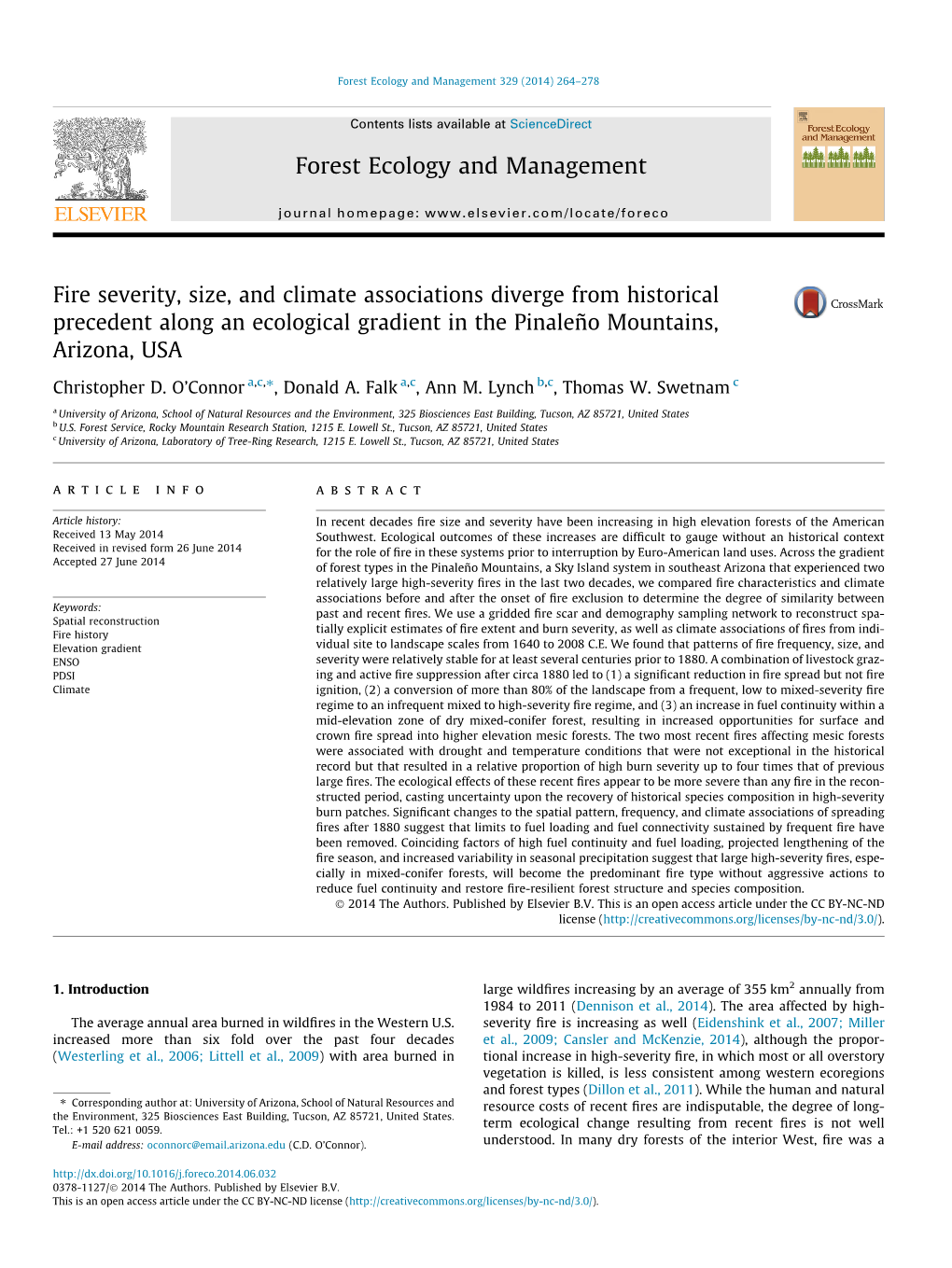 Forest Ecology and Management 329 (2014) 264–278