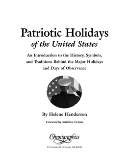 Patriotic Holidays of the United States