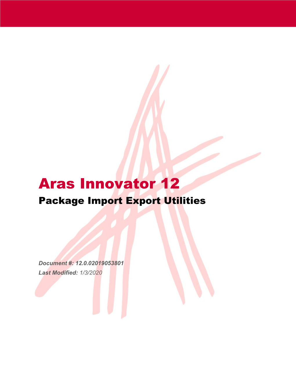 Aras Innovator 12 Package Import Export Utilities