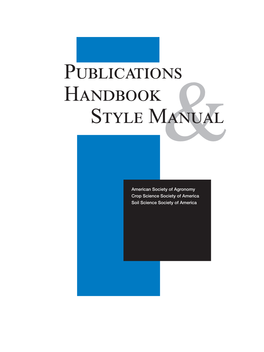 Publications Handbook Style Manual&