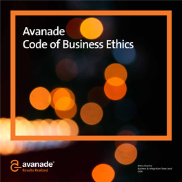 Avanade Code of Business Ethics