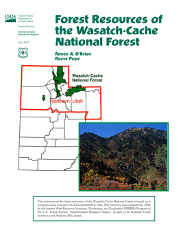 Forest Resources of the Wasatch-Cache National Forest(7