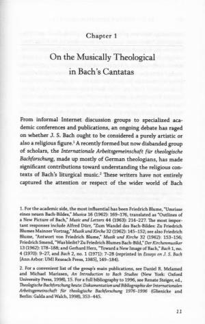 Bach and the Rationalist Philosophy of Wolff, Leibniz and Spinoza,” 60-71