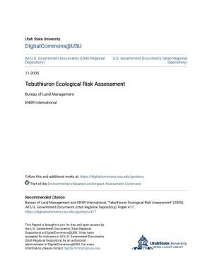 Tebuthiuron Ecological Risk Assessment