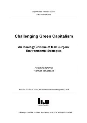 Challenging Green Capitalism