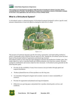 What Is a Silvicultural System?