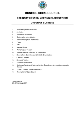 Dungog Shire Council |