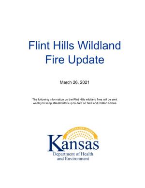 Flint Hills Wildland Fire Update