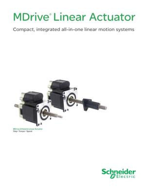 Mdrive® Linear Actuator Compact, Integrated All-In-One Linear Motion Systems