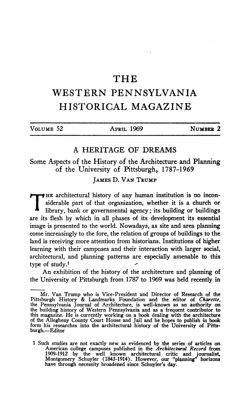 Western Pennsylvania Historical Magazine