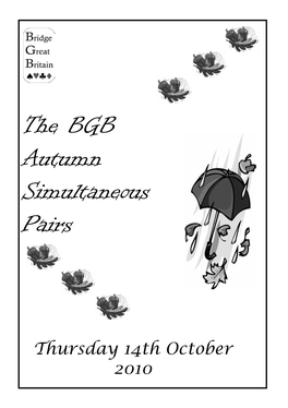 The BGB Autumn Simultaneous Pairs