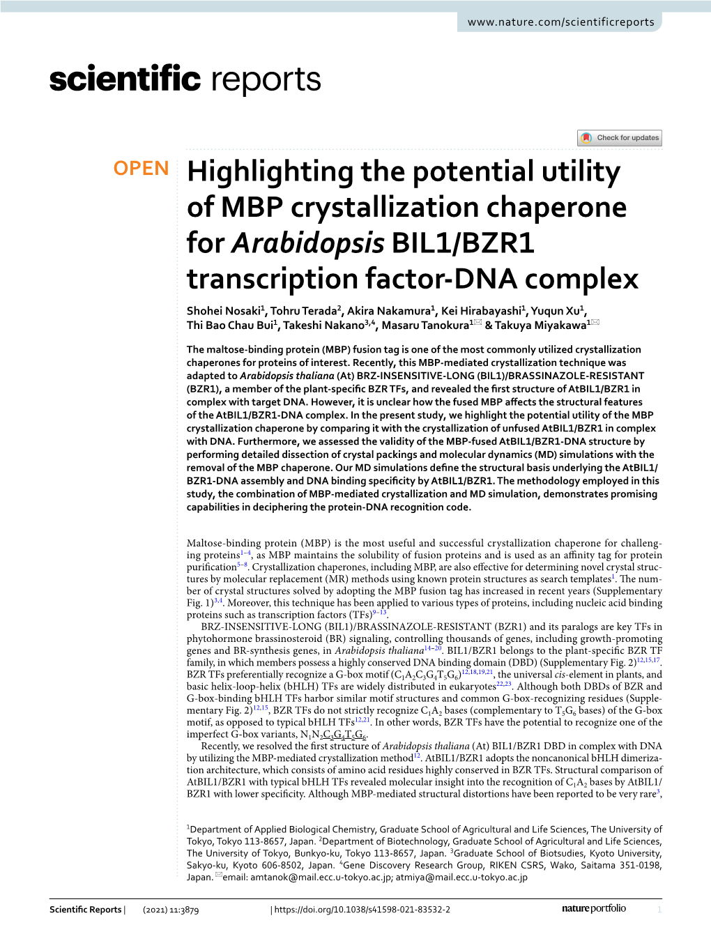 Highlighting the Potential Utility of MBP Crystallization Chaperone For