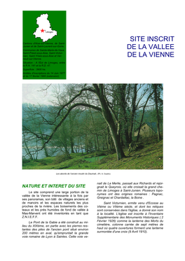 Site Inscrit De La Vallee De La Vienne