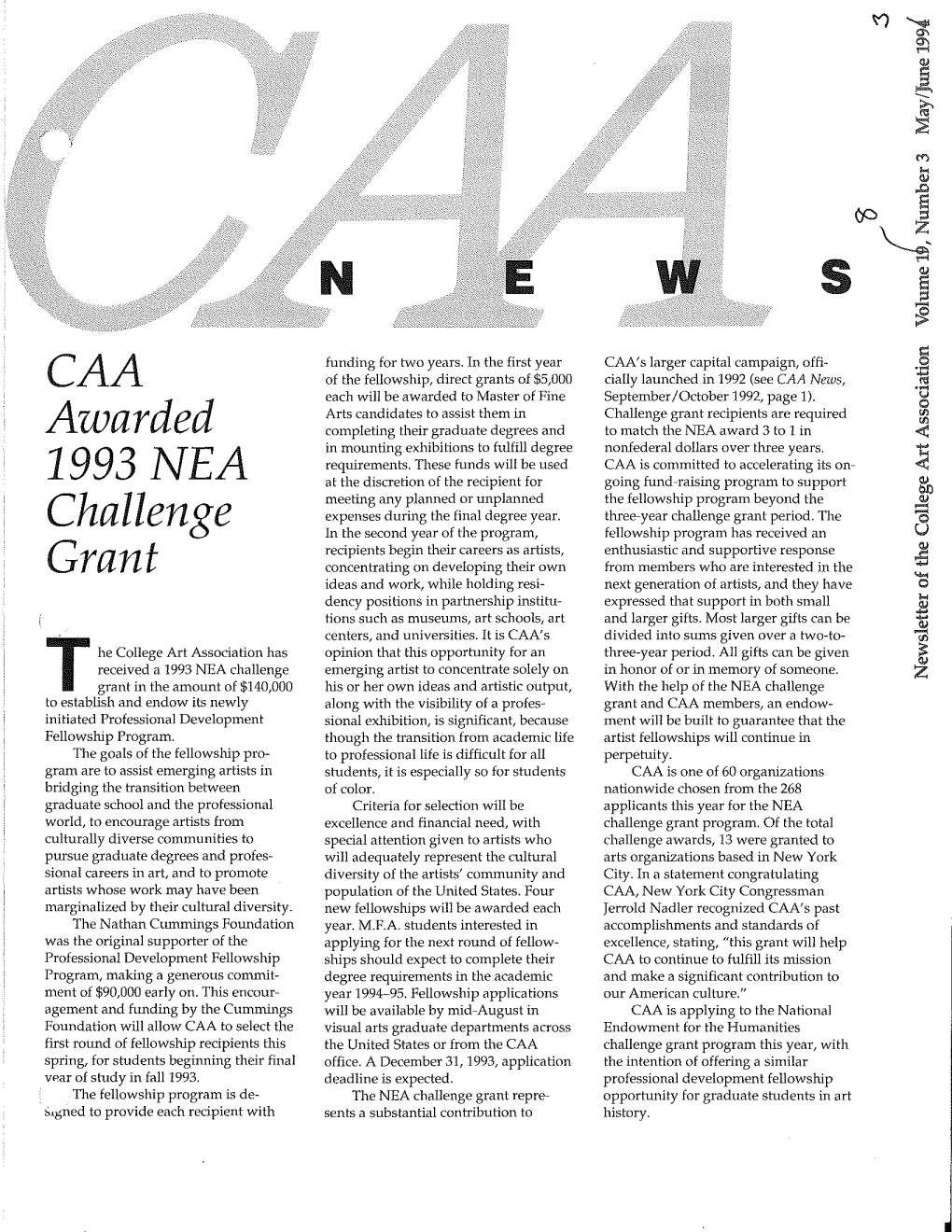 May-June 1993 CAA News