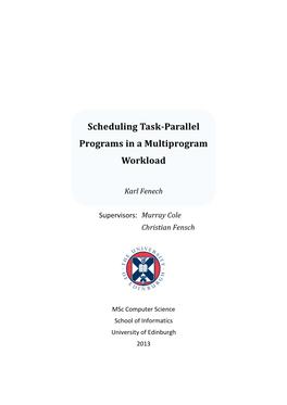 Scheduling Task-Parallel Programs in a Multiprogram Workload