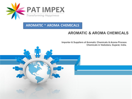Aromatic & Aroma Chemicals