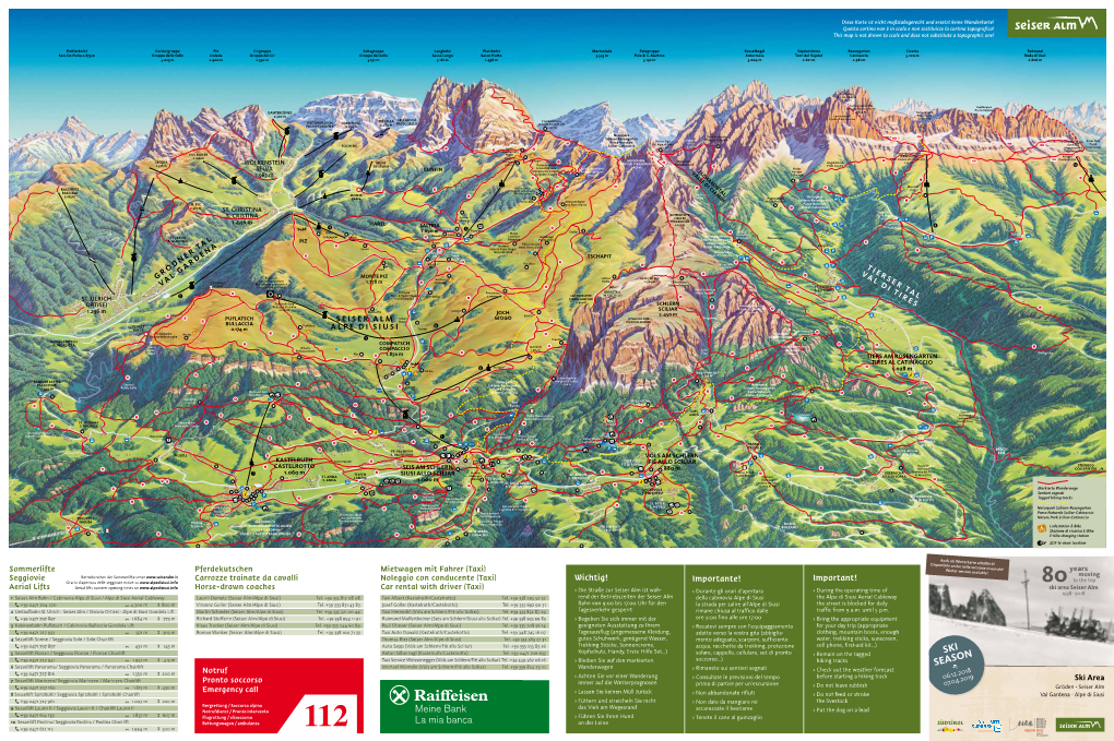 Mappa Panoramica Alpe Di Siusi