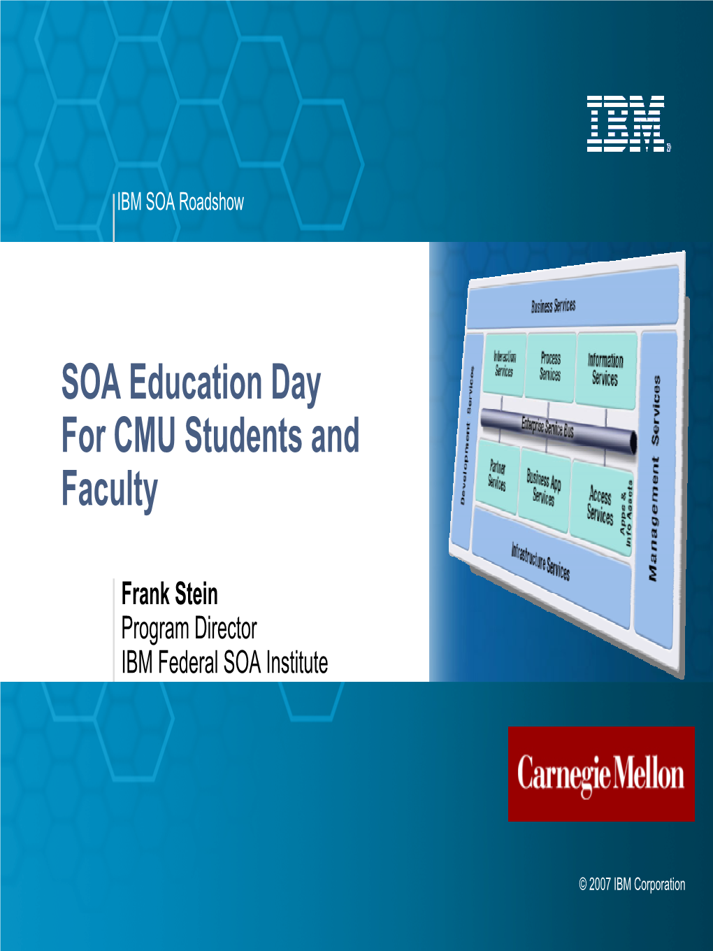 SOA Education Day for CMU Students and Faculty