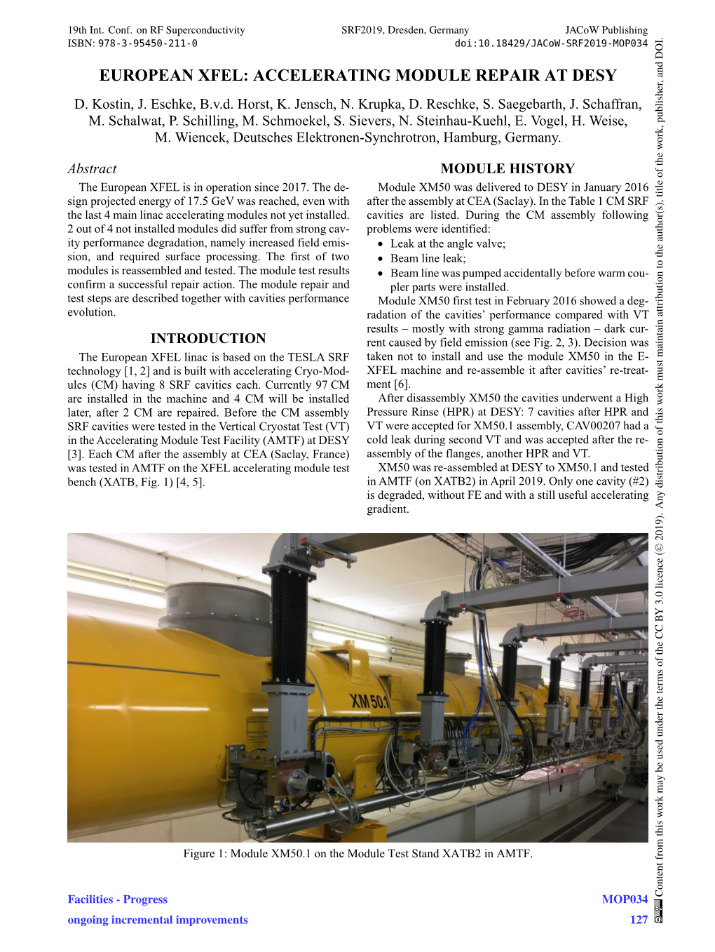 European Xfel: Accelerating Module Repair at Desy D