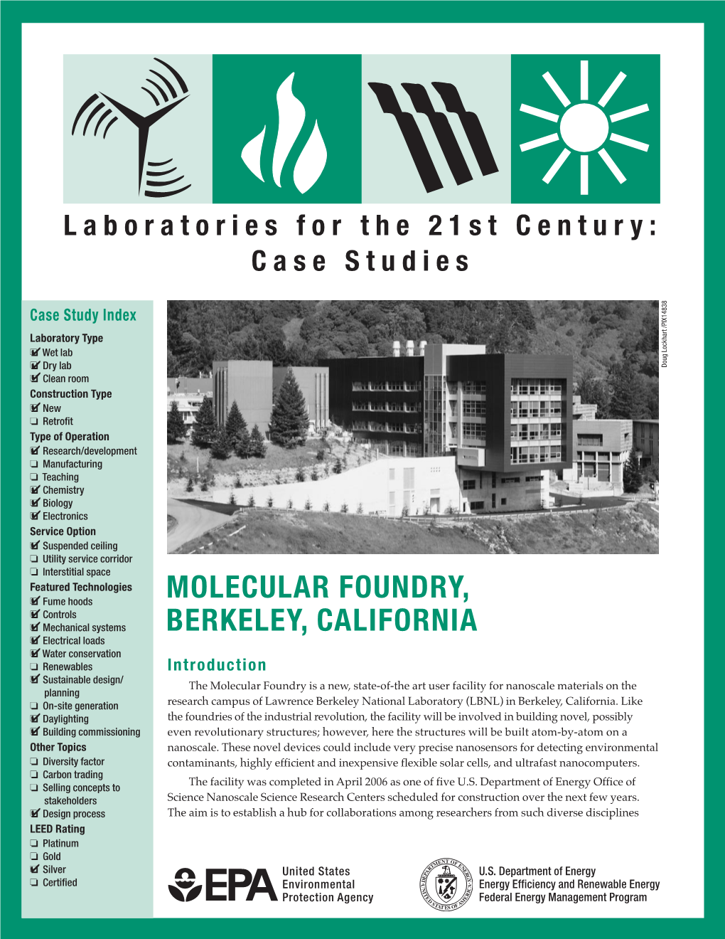 Lawrence Berkeley National Laboratory's Molecular Foundry