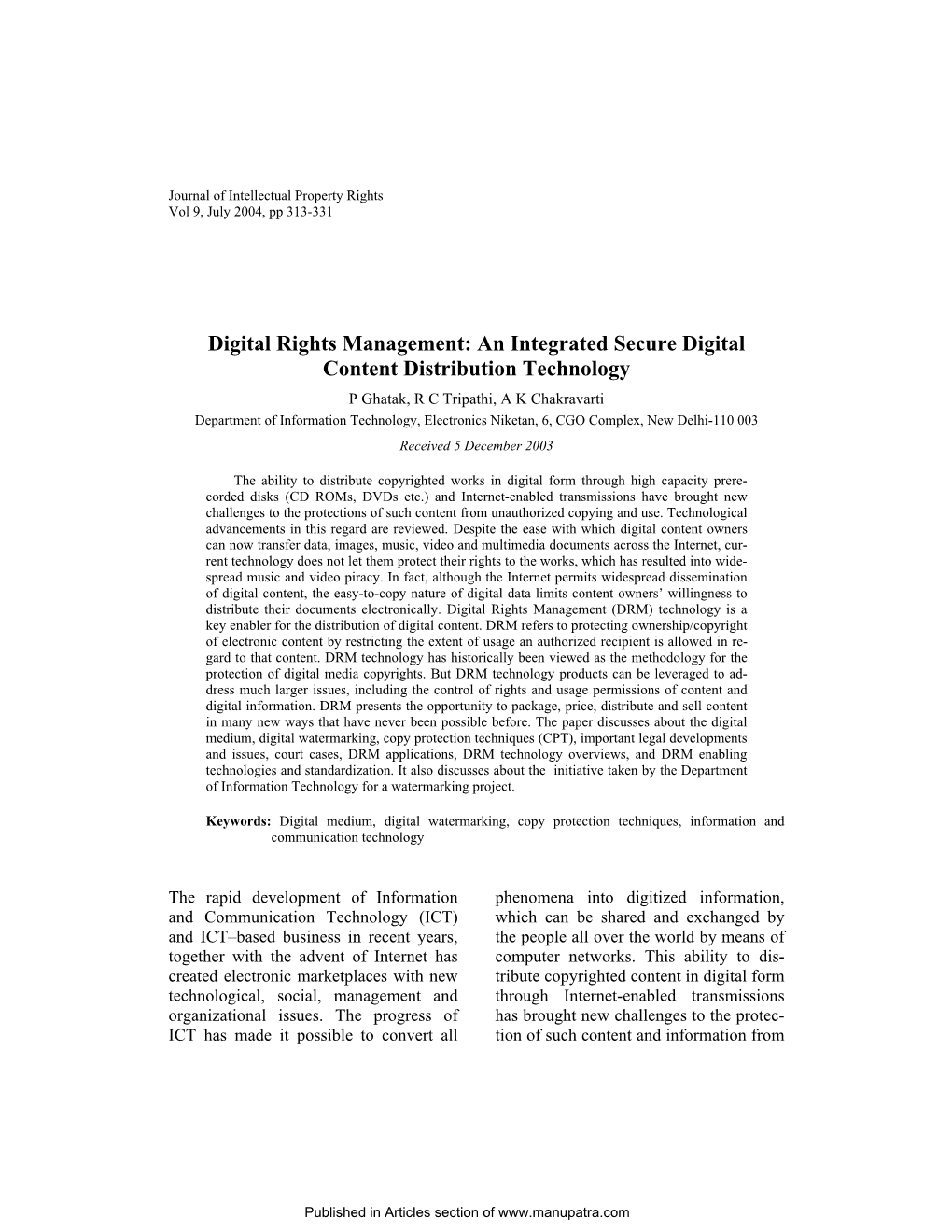 Digital Rights Management