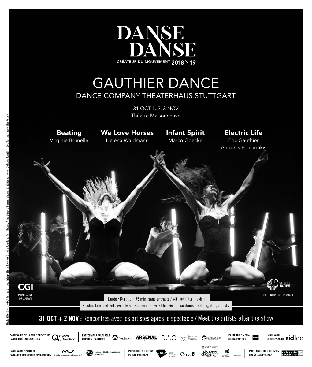 Gauthier Dance Dance Company Theaterhaus Stuttgart