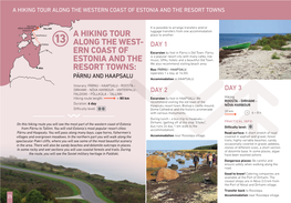 A Hiking Tour Along the West- Ern Coast Of