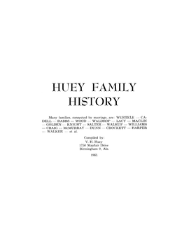 Huey's Memoirs 4