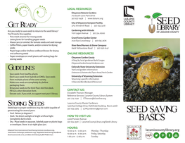 Seed Saving Basics