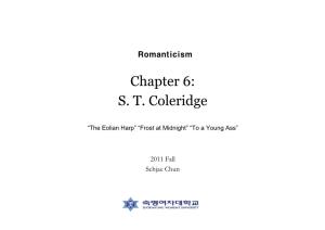 Chapter 6: S. T. Coleridge
