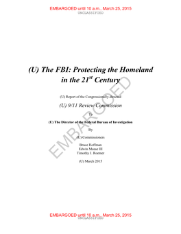 The FBI: Protecting the Homeland in the 21St Century