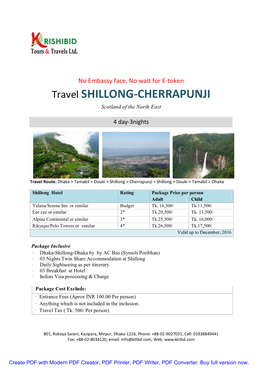 SHILLONG-CHERRAPUNJI Scotland of the North East