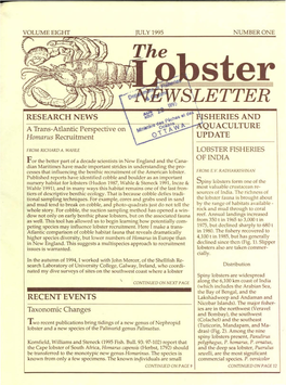 The Lobster Newsletter July 1995