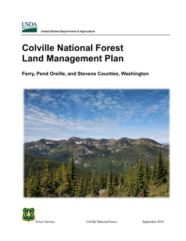 Colville National Forest Land Management Plan