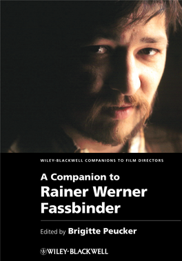 Rainer Werner Fassbinder Edited By