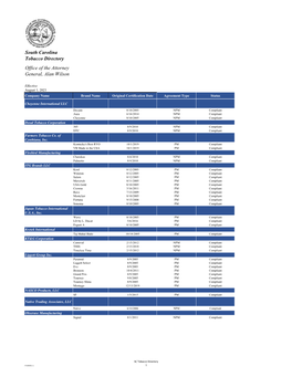 Tobacco Directory.Xlsx