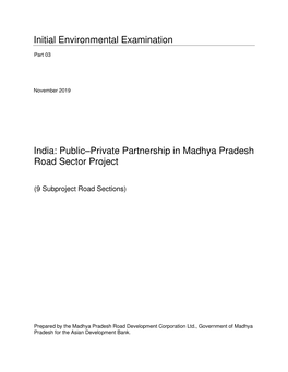 51375-001: Public-Private Partnership in Madhya Pradesh Road Sector