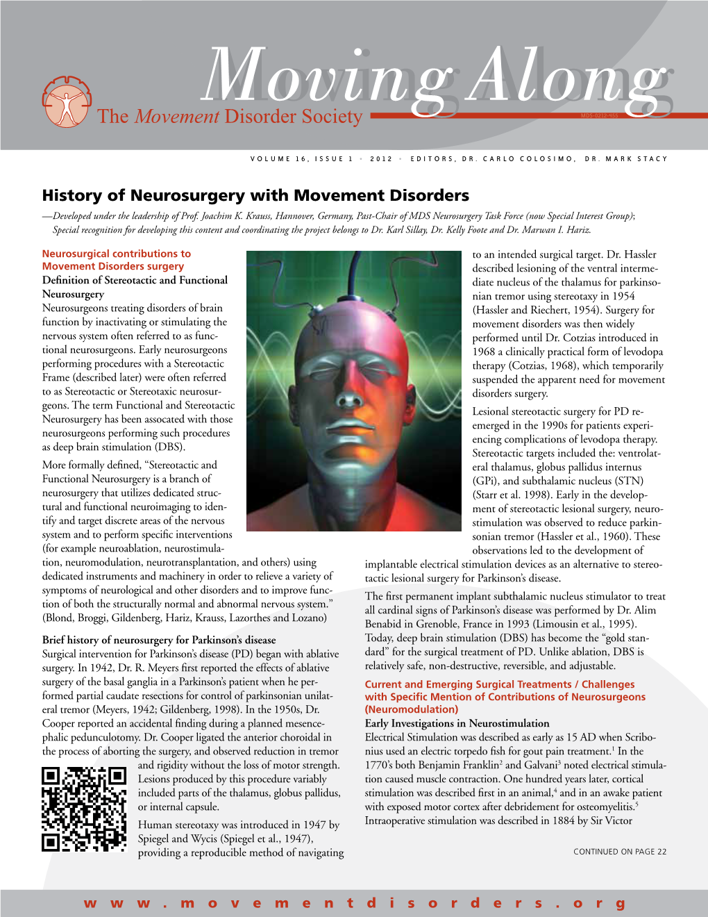 History of Neurosurgery with Movement Disorders ­— Developed Under the Leadership of Prof