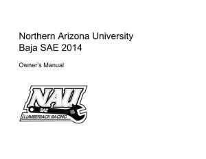 Northern Arizona University Baja SAE 2014