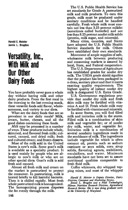 Versatility, Inc., 1Th Milk and Our Other Dairy Foods