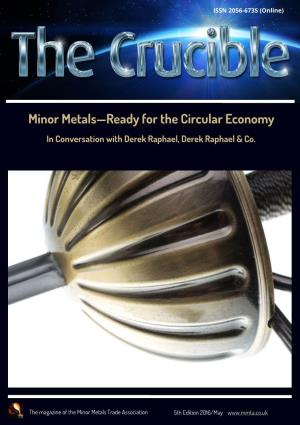Minor Metals—Ready for the Circular Economy in Conversation with Derek Raphael, Derek Raphael & Co