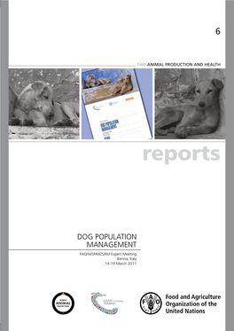Dog Population Management. Report of the FAO/WSPA/IZSAM Expert Meeting - Banna, Italy, 14-19 March 2011