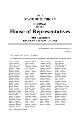 House of Representatives