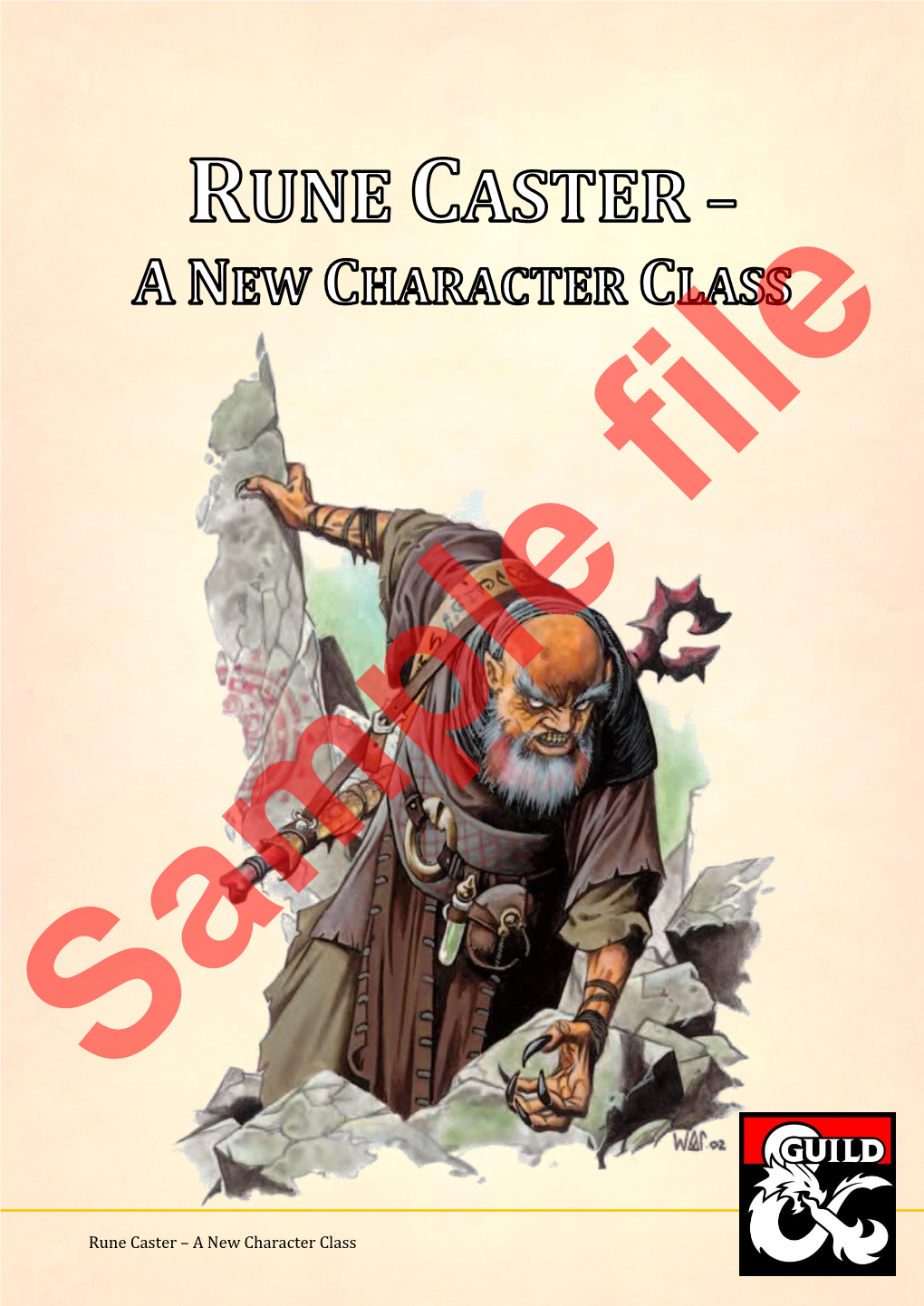 Rune Caster – a New Character Class