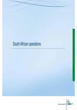 South African Operations