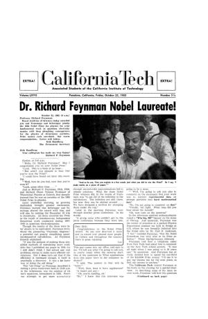 Dr. Richard Feynman Nobel Laureatel