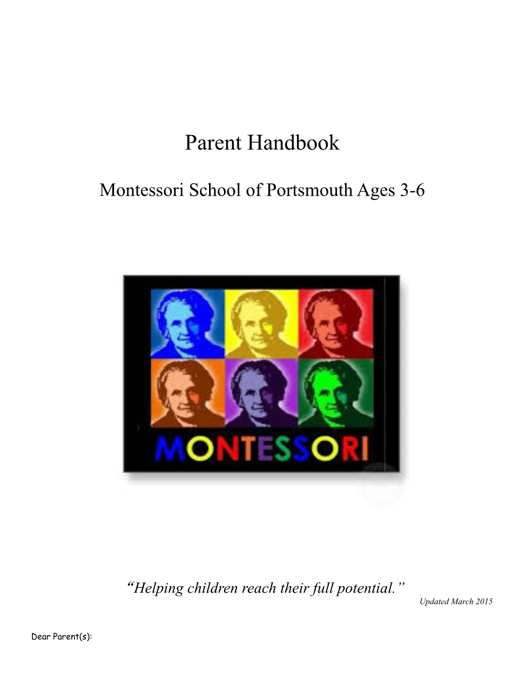 Montessori School of Portsmouth Ages 3-6