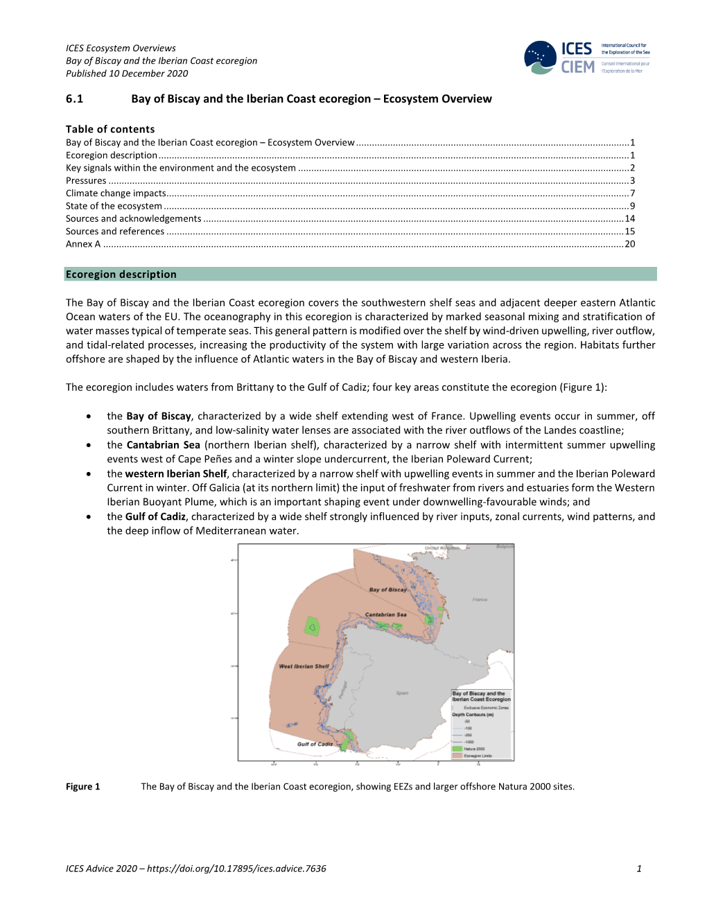 Bay of Biscay and the Iberian Coast Ecoregion Published 10 December 2020